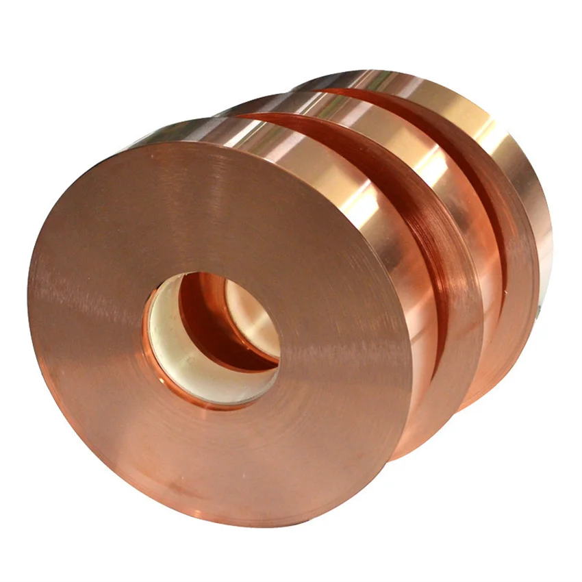 Different Size 3mm*25mm T2 Red Copper Pure Copper Bus Bar Tape for Lithium Batteries Welding