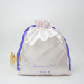 Custom Logo Printed Luxury Satin Dust Drawstring Pouch Recyclable and Reusable Extension Bag for Cosmetics for Promotions
