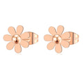 Wholesale Tiny Charm Stainless Steel Daisy Flower Stud Earrings Jewelry Earring Unisex China Manufacturer Supplier