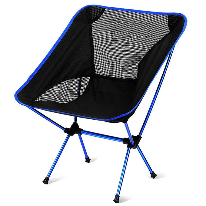 Hot Sale Lightweight Oxford Cloth Aluminum Frame Ultra Portable Modern Camping Moon Beach Chair Carry Bag for Outdoor Fishing