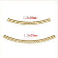 Vintage 14k Gold Filled Curved Tubing Crimps Wholesale for Women Bracelet Diy Accessories Jewelry Making