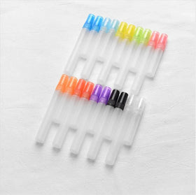 MUB Wholesale Clear Test Plastic Bottle With Plastic Spray Pump 2ml Black Sample Perfume Vial