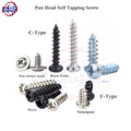 Cross Pan Head Self Tapping Screws Galvanized 304 Stainless Steel Pan Head Self Tapping Screw Din 7981