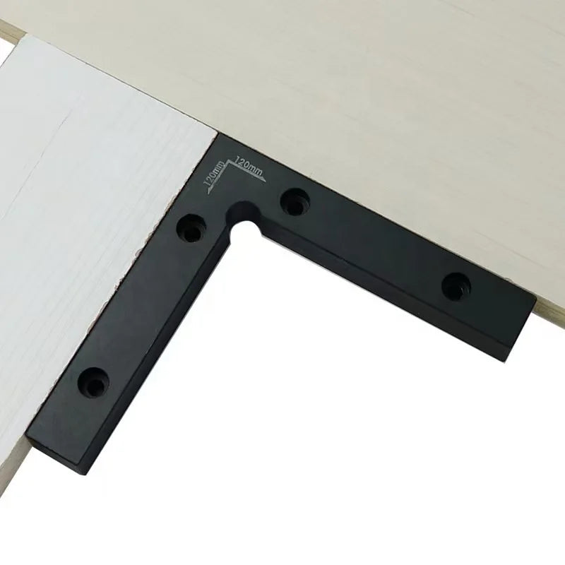 90 Degrees L-Shaped Aluminum Alloy Auxiliary Fixture Splicing Board Positioning Panel Fixed Clip for Woodworking Carpenter's