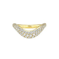 New Arrival 18k Gold Fashionable Diamond Versatile Stackable Women Pave CZ Stackable Rings Wedding Ring for Women