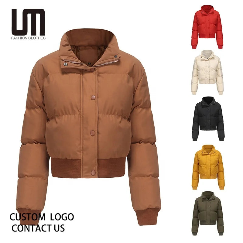 2025 Winter Women Casual Jacket - Fashion Polyester Cotton Blend Coat High Quality Female Outerwear Wholesale Warm Jackets