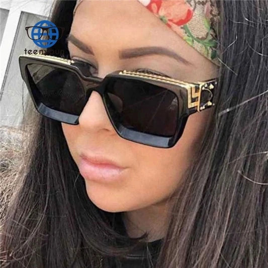 Teenyoun Wholesale  Luxury Designer Oversized Sun Shades Durable UV400 Fashion Men Women Sunglasses Custom Logo