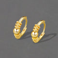 Minimalist Dainty Small Hoogie Hoop Earrings Hypoallergenic 18k Gold Daily Wear Crystal Circle Hoop Earrings