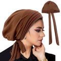 Hair Bonnets Chemo Headscarf for Women Hair Loss Cancer Slip on Headwear Turbans Hats With Tied Band