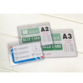 A7 Transparent PVC Sheet Clear ID Card Name Holder for Nurse School Students Office
