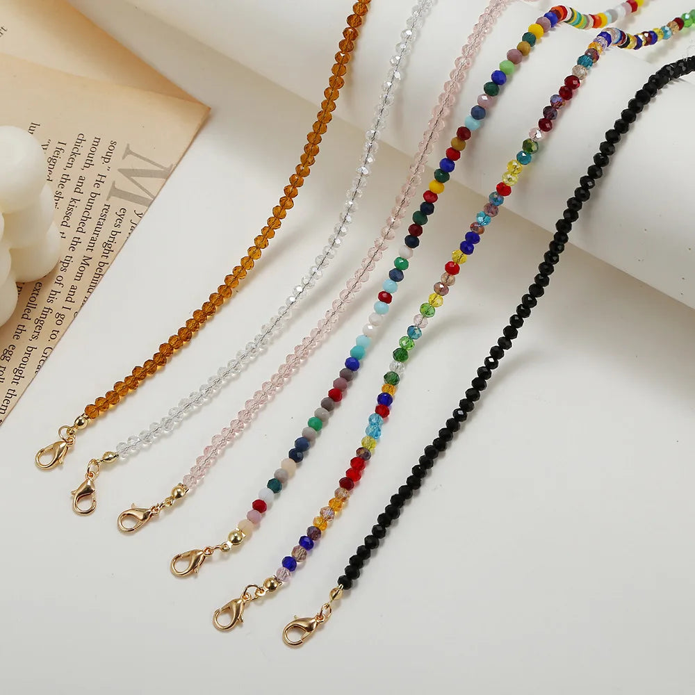 New Arrival Colorful Sunglasses Chain Glass Bead Eye Glasses Chain Multi Design Glasses Chains for Adult Kids