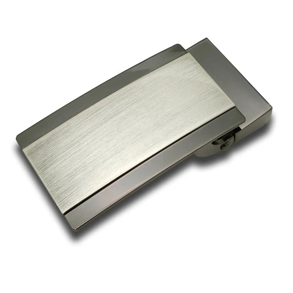 High Quality 30mm Zinc Alloy Nickel Plated Formal Plate Buckle for Men Custom Logo Jeans Belt Western Style