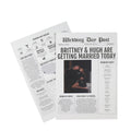 Wedding Stationary DIY Papercraft Wedding Newspaper Wedding Programs