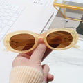 2023 New Arrivals for Women UV400 Trendy Sunglasses with Custom LOGO Small Frame in Beige or White Fashion Eyewear