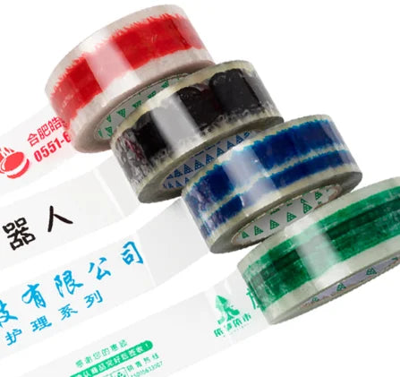 Custom Clear BOPP Jumbo Roll Packaging Tape Single Adhesive Sided Coating Plant Flexographic Hot Melt Acrylic Antistatic Feature