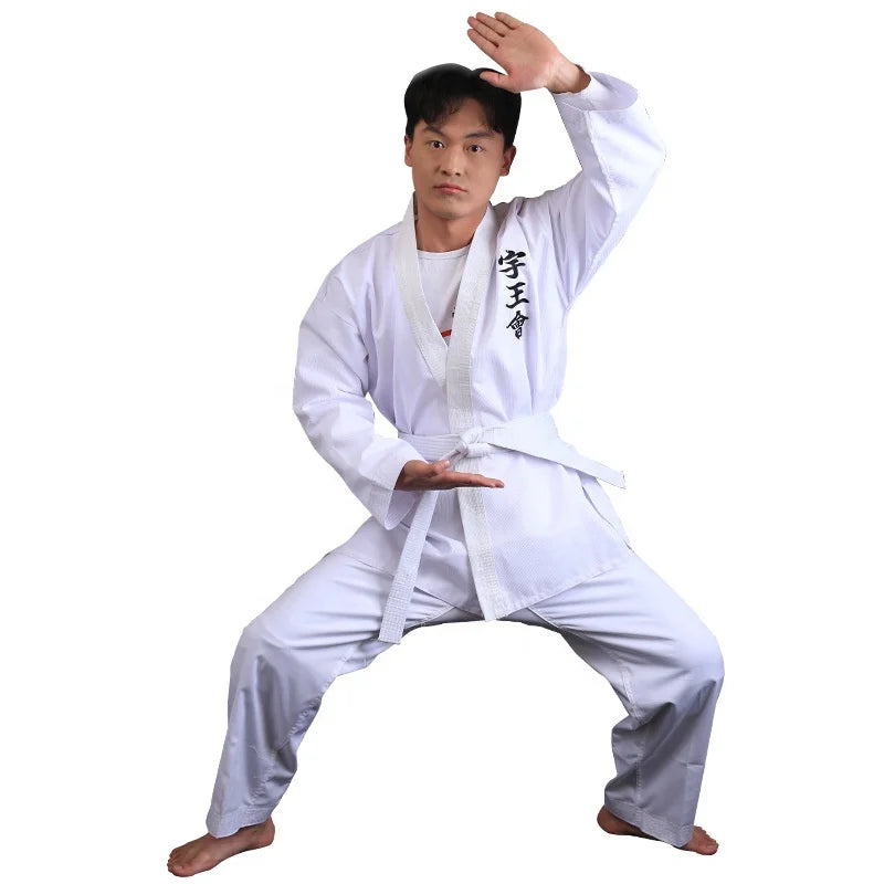 QUTENG 100 Polyester Karate Uniform Pour Fille Cotton Canvas Fabric for Bjj Gi Karate Uniform Judo Uniform