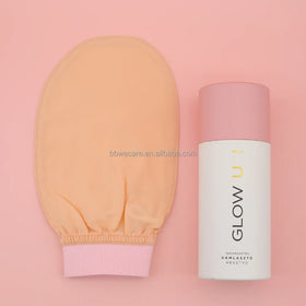 Custom Logo Eco-Friendly Silk Exfoliating Mitt Bath Shower Gloves Exfoliated Mitt Silk Exfoliating Glove Turkish for Body Clean