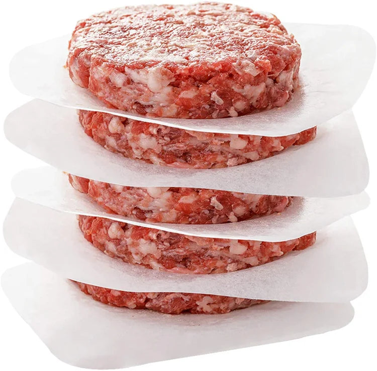 Factory Special Price 5IN Non-Stick Burger Patty Paper Rounds Double Sided Coating Food Grade Greaseproof Sandwich Bread Cookie