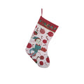 Factory Custom Direct Selling Drawing Christmas Stocking Craft Yellow Christmas Stocking 40% Cotton 60% Polyester