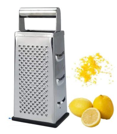 4-sided Stainless Steel Cheese Carrot Vegetables Rotary Cheese Grater Slicer