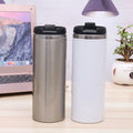 Wholesale 420ml 14oz Sublimation Straight Tumbler Travel Coffee Mug Cup with Flip Lid