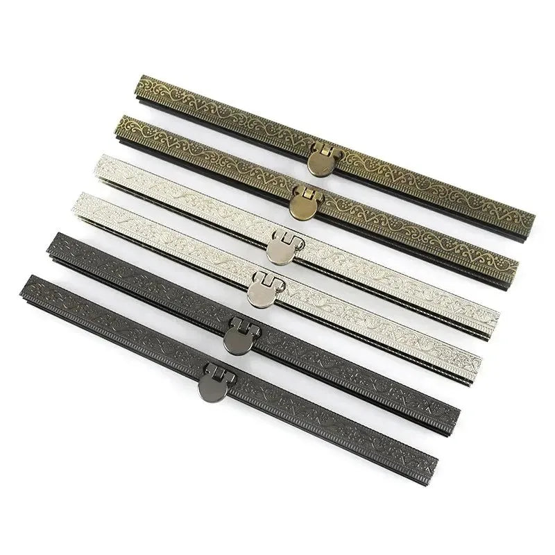 Deepeel BS174 19cm DIY Sewing Handbag Parts Accessories Women's Wallets Clip Lock Alloy Embossed Purse Frame Bag Lock MegaBDM