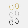 Minimalist 925 Sterling Silver Large Geometric Korean Designer Fashion Fine Jewelry Gold Plated Hoop Earrings Women
