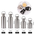 500ml 750ml Sports Water Bottles Stainless Steel Single Wall 1000ml Custom Uv Drink Bottle with Bamboo Lid for Cold Drinks