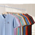 Custom Printed Logo for POLO Shirt Ice Cool Cotton Short-Sleeved Enterprise Work Clothes Solid Color Lapel Shirt for Knitted