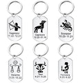 YK Creative New Hot Selling Twelve Constellations Stainless Steel Keychain