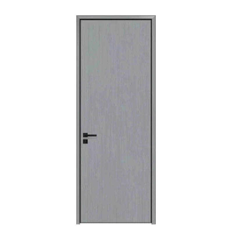 Simple Modern Manual Paint-Free Finished Plywood Swing Sound Insulation Interior Bedroom Door for Hotel Project