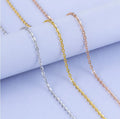 Wholesale 925 Sterling Silver Cable Chain Necklace Chain with Spring Clasp for Women Daily Jewelry