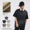 Heavy Weight Raglan Sleeve Oversized Mens Solid T-Shirt Blank Streetwear High Quality Vintage Washed Breathable Cotton Tee