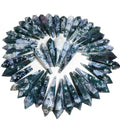 Wholesale Natural Crystal Point Wand Precious Stone Moss Agate Duzy Pendulum for Decoration