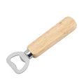 Manufacturer's Customized Logo Personalized Cheap Stainless Steel Wooden Handle Laser Blank Corkscrew Bottle Opener for Beer