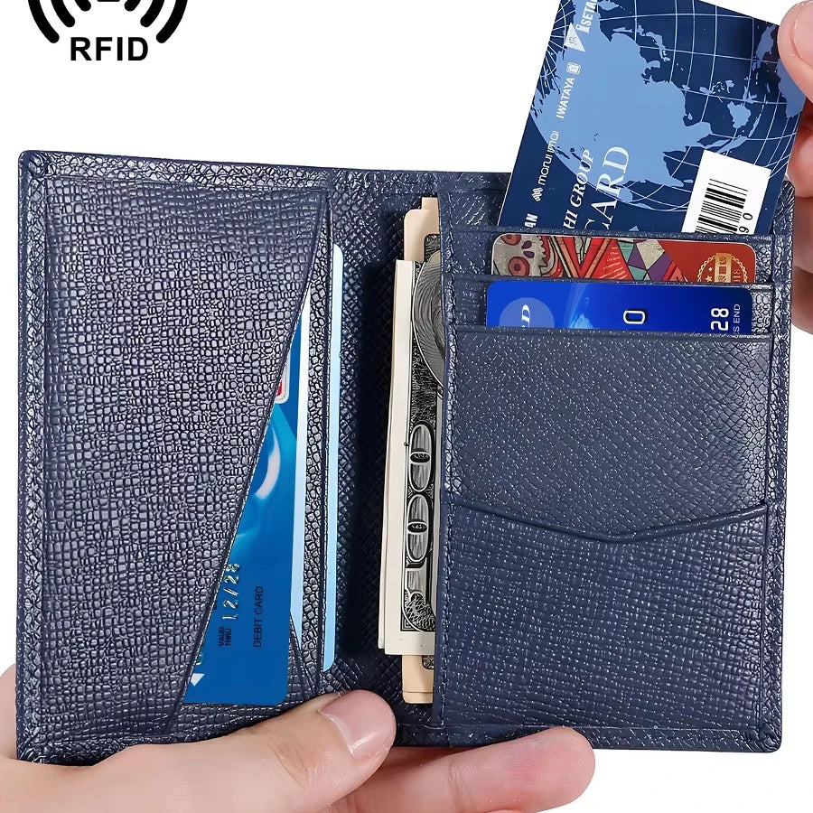 RFID Blocking Front Pocket Wallet Slim Minimalist Bifold Credit Card Holder