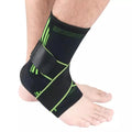Customizable Logo Adjustable Unisex Ankle Support Bandage Breathable Spandex & Nylon Compression Sleeve for Sports Protection