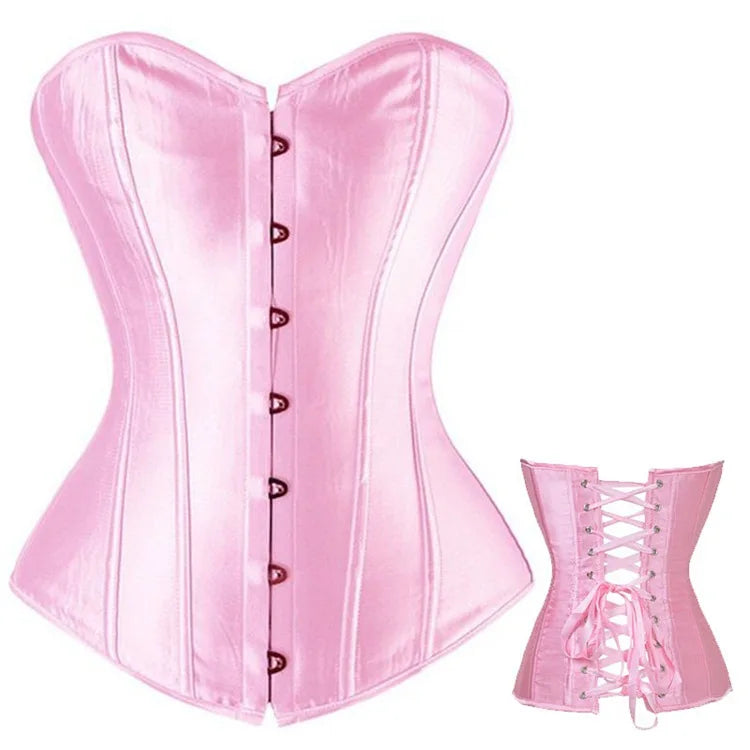 Plus Size Corset Top Bustiers Steel Boned Party Bridal High Waist Trainer for Ladies