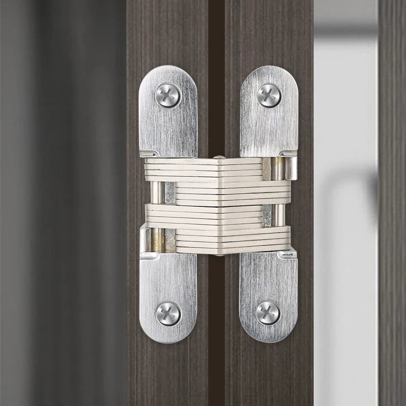 Heavy Duty Door Hardware 3D Adjustable Zinc Alloy Base Stainless Steel Core Concealed Door Hinges 5-50KG Loading Optional