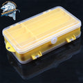 New Style Abs Plastic Clear Transparent Double Sided Lures Baits Storage Fishing Tackle Box