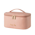 Large Capacity Ins Wind Multi-Function Makeup Organizer Box Custom Logo New PU Portable Cosmetic Bags Cases with Zipper Closure