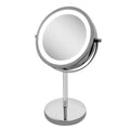 2021 Customized Ultra Thin Double Sided 1/10X Magnifying LED Makeup Mirror Table Tabletop Makeup Vanity Mirror Manufacturer