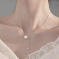 2022 Newest Daisy Tassel Pendant Necklace Shell Clavicle Tiny Flower Charm Necklace for Women Girls