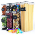 Kitchen sealed Jar Cereal Food Storage Container of Seven Storage Jars Can Be Refrigerated Odourless Transparent Food Containers
