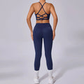 Seamless Yoga Set Sport Suit Two Piece Set Women Gym Clothing Workout Sportswear Yoga Set High Waist Seamless Leggings Sport Top