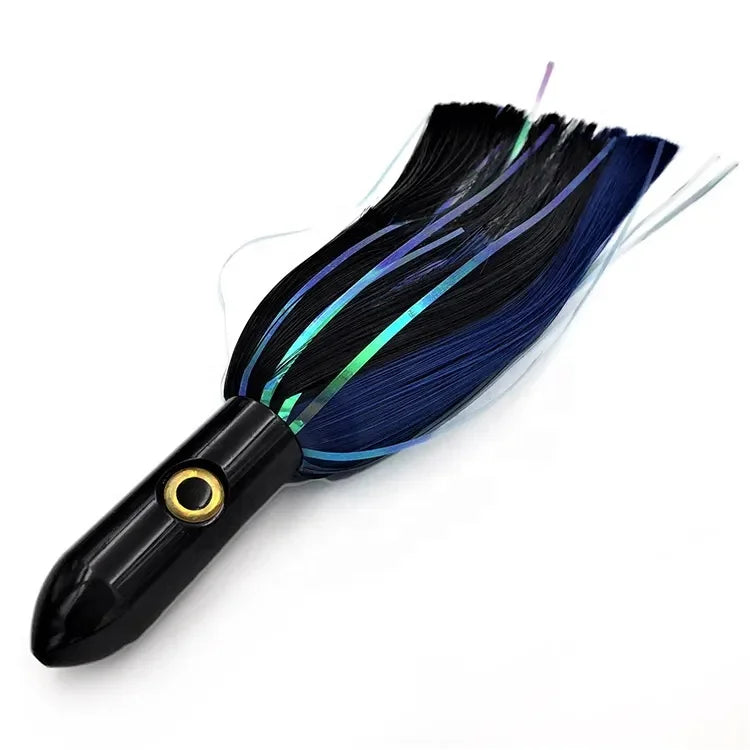 11.5in 120g  Islander Lures Fishing Tackle Copper Head Ilander Trolling Lure with Nylon Hair