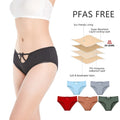 Shanhao OEM Reusable Leakproof Menstrual Panties 4 Layers Culottes Low-Rise PFAS-free Organic Cotton Period Panties for Women