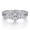 Luxury Jewelry Custom Design Supplier 925 Sterling Silver Oval Cut Rhodium Plated AAA Zircon Tarnish Resistant Ring for Women