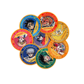 Custom Eco-Friendly Fabric Patch with Merrow Border Embroidery PU Plastic for Clothing Labels Custom Pattern