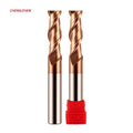 CHENGZHEN HRC55 2-Flute 1/4 Inch Face Milling Cutter - High Precision â‰¤0.005mm CNC Carbide Endmill RoHS Certified